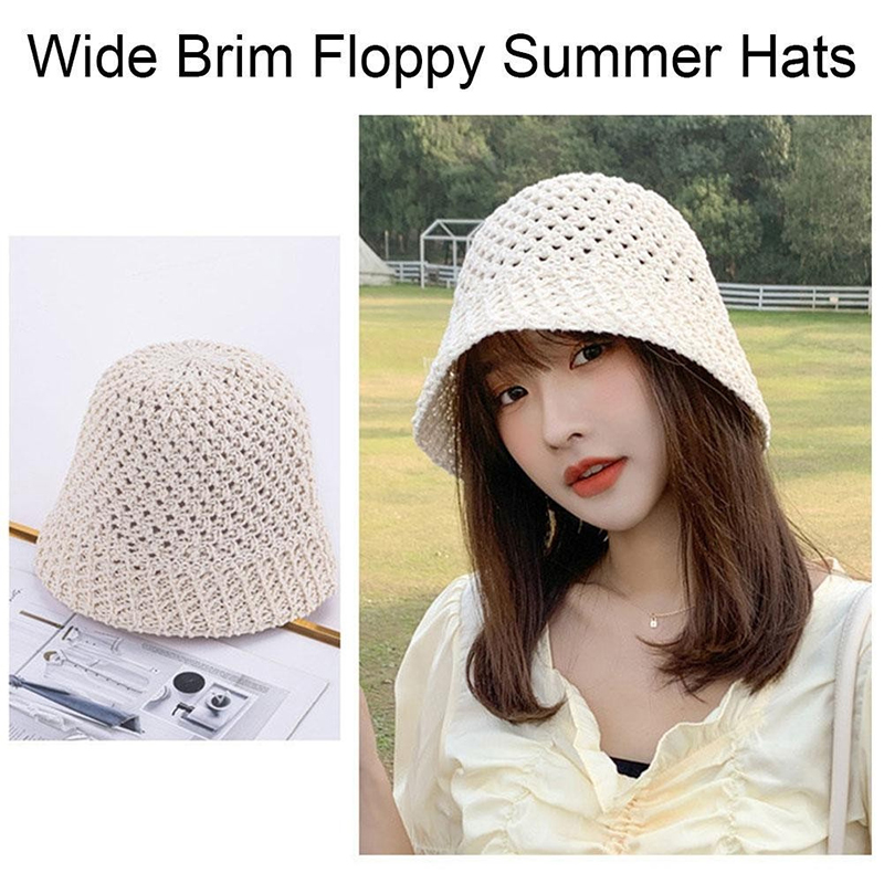 Bucket Hat Straw - Nowe kapelusze przeciwsłoneczne dla dziewcząt z